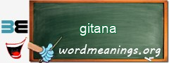 WordMeaning blackboard for gitana